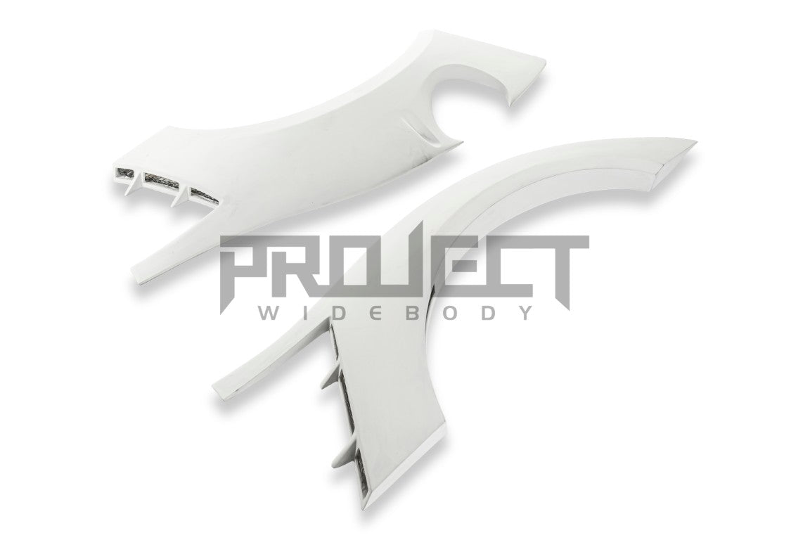 Subaru BRZ ZD8 2022-ON & Toyota GR86 ZN8 2022-ON with Aftermarket Parts - PROJECT WIDEBODY Full Kit Carbon Fiber/FRP from PROJECT WIDEBODY
