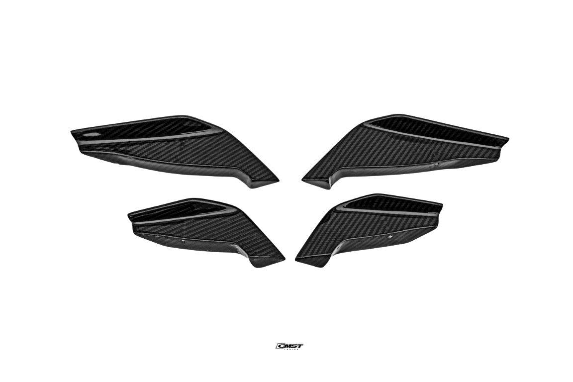 Subaru BRZ ZD8 2022 2023 2024 with Aftermarket Parts - V1 Style Front Canards Carbon Fiber from CMST Tuning