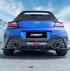BRZ ZD8 & Toyota GR86 ZN8 2022 2023 2024 with Aftermarket Parts - V1 Style Rear Diffuser Carbon Fiber from CMST Tuning