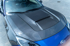 Subaru BRZ ZD8 & Toyota GR86 ZN8 2022-ON with Aftermarket Parts - V2 Style Carbon Fiber or FRP Hood from  CMST Tuning