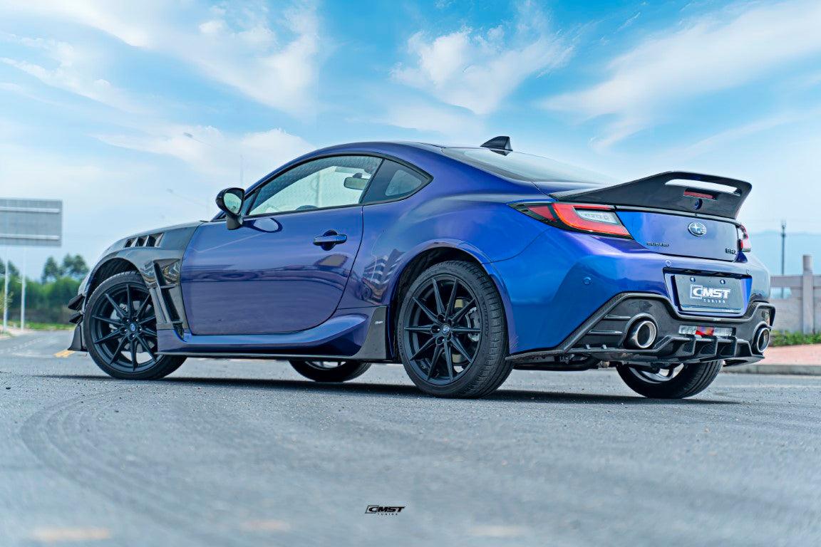 BRZ ZD8 & Toyota GR86 ZN8 2022 2023 2024 with Aftermarket Parts - V1 Style Rear Diffuser Carbon Fiber from CMST Tuning