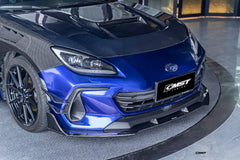 Subaru BRZ ZD8 2022 2023 2024 with Aftermarket Parts - V1 Style Front Canards Carbon Fiber from CMST Tuning