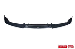 Porsche Taycan 9J1 Sedan/Cross Turismo RWD/4S/GTS/Turbo/Turbo S 2020-2024 (RWD/4S/GTS trims will require Sport Design Package) with Aftermarket Parts - Front Lip Vacuumed Carbon Fiber / FRP CMST Tuning