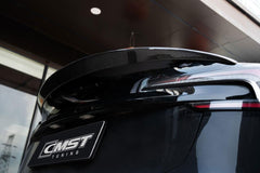 Tesla Model 3 Highland / Performance 2024-ON with Aftermarket Parts - V3 Style Rear Spoiler Carbon Fiber from CMST Tuning