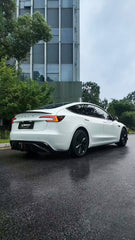 Tesla Model 3 Highland / Performance 2024-ON with Aftermarket Parts - V3 Style Rear Spoiler Carbon Fiber from CMST Tuning