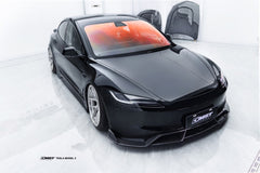 Tesla Model 3 Highland 2024-ON with Aftermarket Parts - V1 Front Lip Carbon Fiber from CMST Tuning