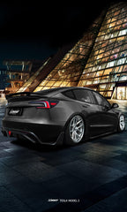 Tesla Model 3 Highland 2024-ON with Aftermarket Parts - V1 Style Carbon Fiber Rear Spoiler from CMST Tuning