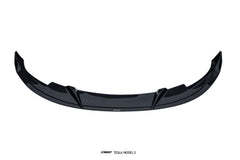 Tesla Model 3 Highland 2024-ON with Aftermarket Parts - V2 Style Front Lip Carbon Fiber from CMST Tuning