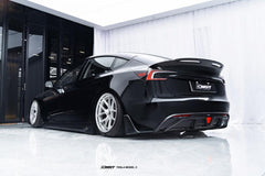 Tesla Model 3 Highland / Performance 2024-ON with Aftermarket Parts - V1 Style Rear Diffuser & Canards Carbon Fiber from CMST Tuning