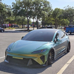 Tesla Model 3 Highland / Performance 2024-ON with Aftermarket Parts - V1 Style Side Skirts Carbon Fiber from CMST Tuning