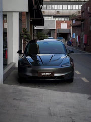 Tesla Model 3 Highland 2024-ON with Aftermarket Parts - V2 Style Front Lip Carbon Fiber from CMST Tuning