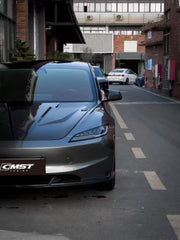 Tesla Model 3 Highland 2024-ON with Aftermarket Parts - V2 Style Front Lip Carbon Fiber from CMST Tuning