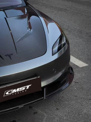 Tesla Model 3 Highland 2024-ON with Aftermarket Parts - V2 Style Front Lip Carbon Fiber from CMST Tuning