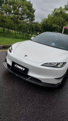 Tesla Model 3 Highland 2024-ON with Aftermarket Parts - V2 Style Front Lip Carbon Fiber from CMST Tuning