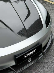 Tesla Model 3 Highland / Performance 2024-ON with Aftermarket Parts - V1 Style Hood Bonnet Carbon Fiber / FRP from CMST Tuning