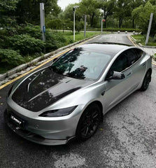 Tesla Model 3 Highland 2024-ON with Aftermarket Parts - V1 Front Lip Carbon Fiber from CMST Tuning