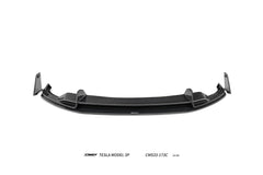 Tesla Model 3 Performance 2024-ON with Aftermarket Parts - V1 Front Lip Carbon Fiber / FRP from CMST Tuning