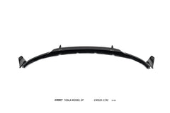 Tesla Model 3 Performance 2024-ON with Aftermarket Parts - V1 Front Lip Carbon Fiber / FRP from CMST Tuning