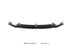 Tesla Model 3 Performance 2024-ON with Aftermarket Parts - V2 Front Lip Carbon Fiber / FRP from CMST Tuning