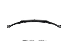 Tesla Model 3 Performance 2024-ON with Aftermarket Parts - V2 Front Lip Carbon Fiber / FRP from CMST Tuning