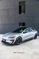 Tesla Model 3 Performance 2024-ON with Aftermarket Parts - Upper Valences Carbon Fiber / FRP from CMST Tuning