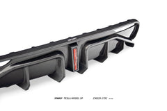 Tesla Model 3 Performance 2024-ON with Aftermarket Parts - V1 Rear Diffuser Carbon Fiber / FRP from CMST Tuning
