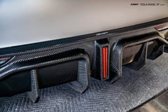 Tesla Model 3 Performance 2024-ON with Aftermarket Parts - V1 Rear Diffuser Carbon Fiber / FRP from CMST Tuning