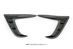 Tesla Model 3 Performance 2024-ON with Aftermarket Parts - Upper Valences Carbon Fiber / FRP from CMST Tuning