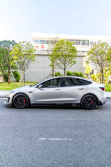 Tesla Model 3 Highland Performance 2024-ON with Aftermarket Parts - V2 Rear Diffuser &  Canards Carbon Fiber / FRP from CMST Tuning