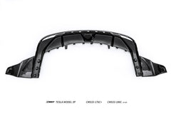 Tesla Model 3 Highland Performance 2024-ON with Aftermarket Parts - V2 Rear Diffuser &  Canards Carbon Fiber / FRP from CMST Tuning