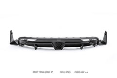 Tesla Model 3 Highland Performance 2024-ON with Aftermarket Parts - V2 Rear Diffuser &  Canards Carbon Fiber / FRP from CMST Tuning