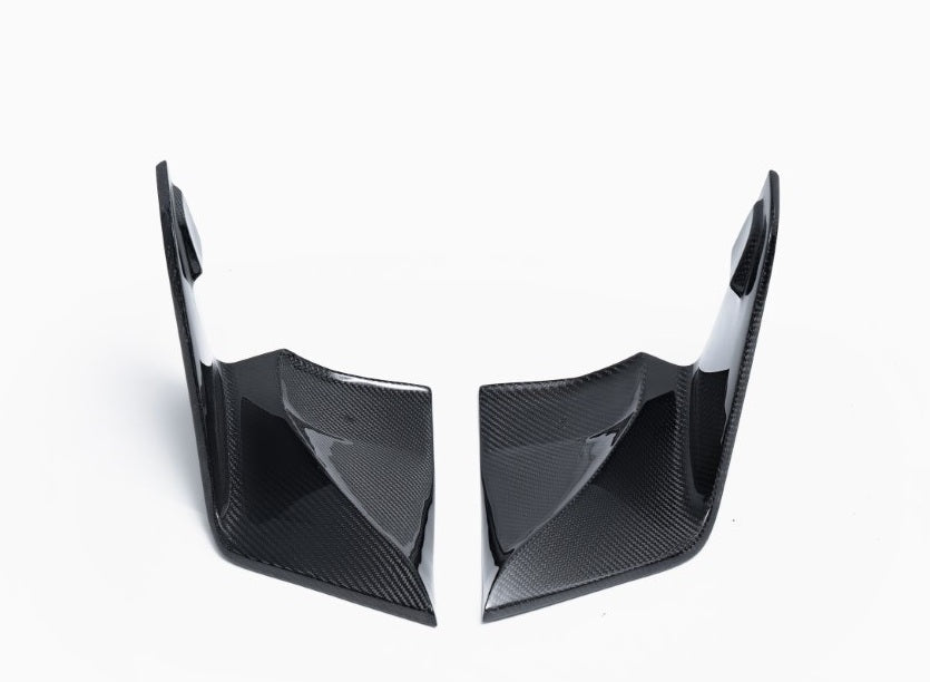 Tesla Model 3 Highland Performance 2024-ON with Aftermarket Parts - V2 Rear Diffuser &  Canards Carbon Fiber / FRP from CMST Tuning