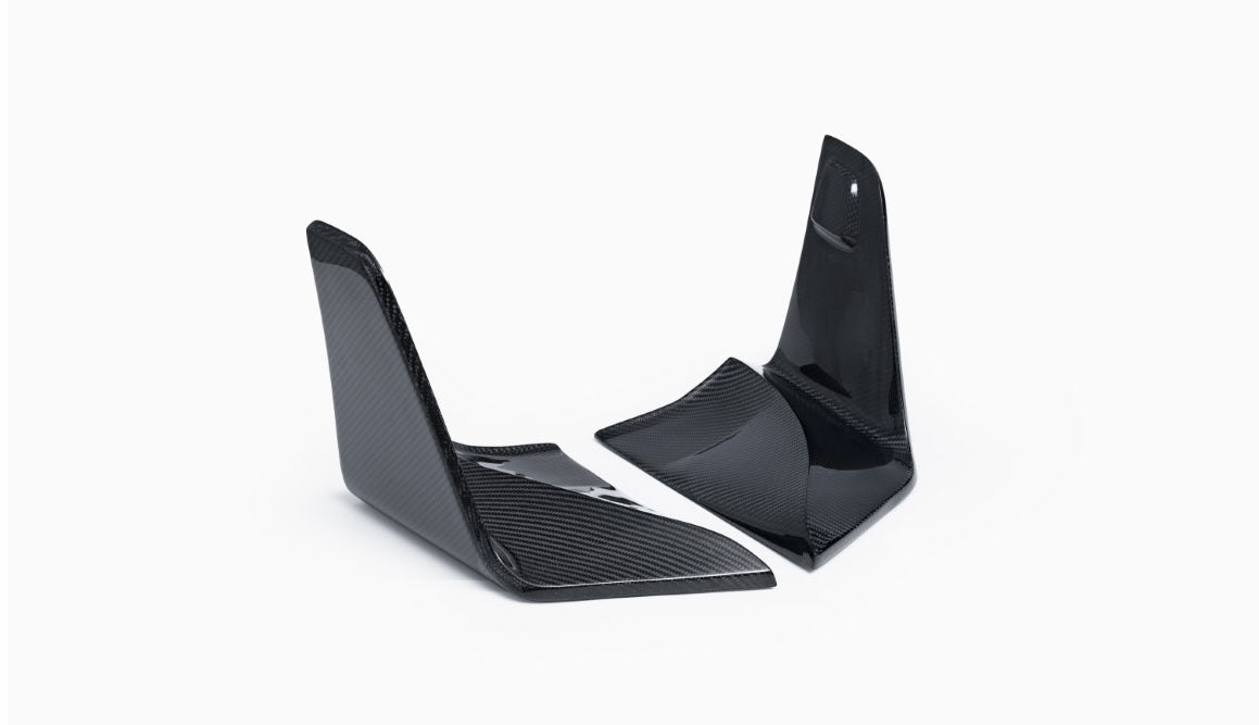 Tesla Model 3 Highland Performance 2024-ON with Aftermarket Parts - V2 Rear Diffuser &  Canards Carbon Fiber / FRP from CMST Tuning