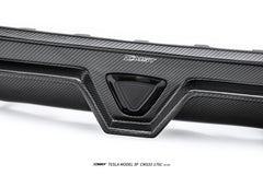 Tesla Model 3 Highland Performance 2024-ON with Aftermarket Parts - V2 Rear Diffuser &  Canards Carbon Fiber / FRP from CMST Tuning