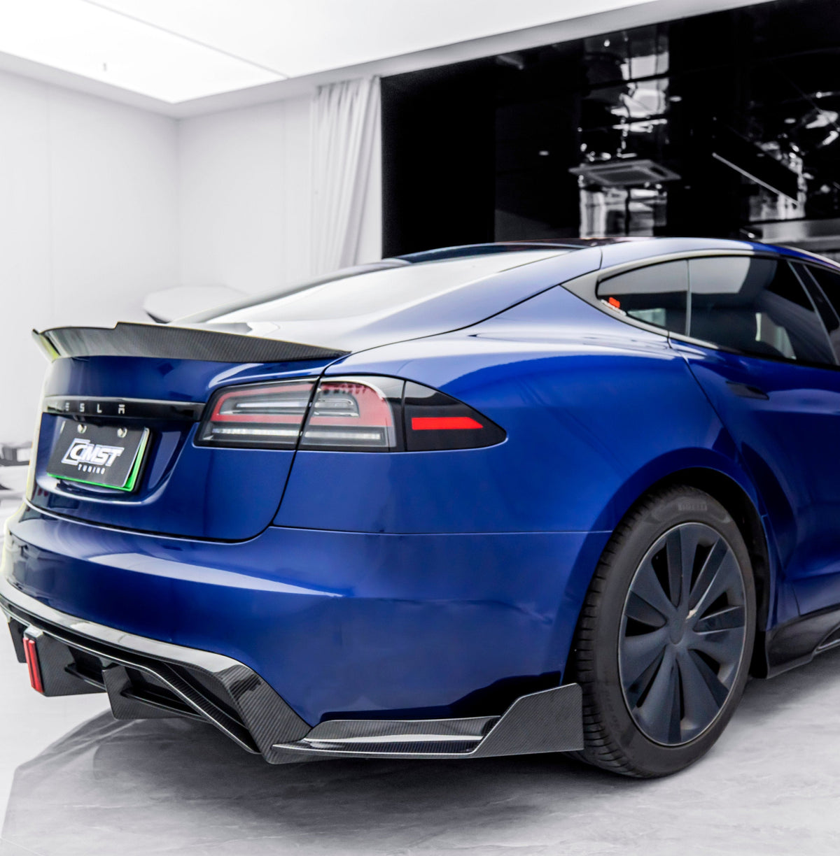 Tesla Model S Rear Spoiler Options Tesla Model S 3rd Gen Late 2021-ON Aftermarket Parts - CMST Tuning Rear ...