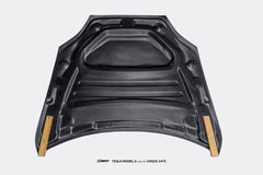 Tesla Model S 3rd Gen late 2021-ON with Aftermarket Parts - V1 Style Carbon Fiber Hood from CMST Tuning