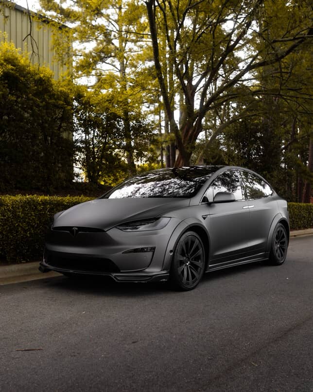 Tesla Model X Plaid Long Range Base 2022 2023 2024 Without sensors with Aftermarket Parts - Widebody Wheel Arches Carbon Fiber / FRP from CMST Tuning