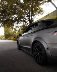 Tesla Model X Plaid Long Range Base 2022 2023 2024 Without sensors with Aftermarket Parts - Widebody Wheel Arches Carbon Fiber / FRP from CMST Tuning