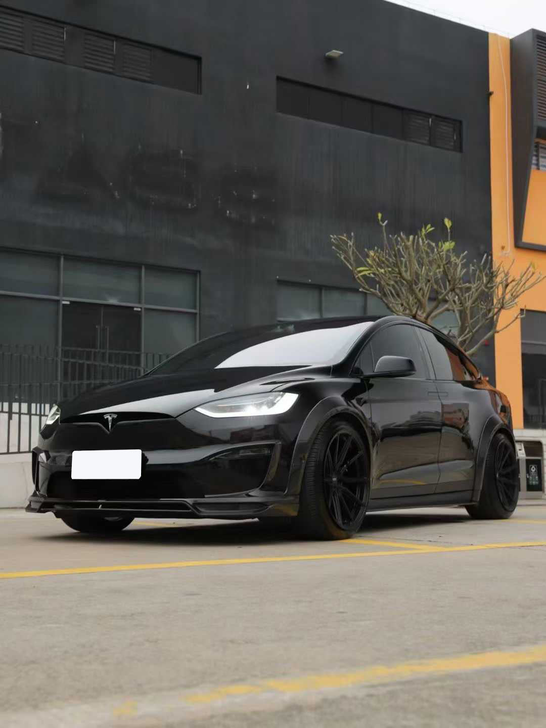 CMST Tuning Carbon Fiber Front Lip for Tesla Model X 2022-ON