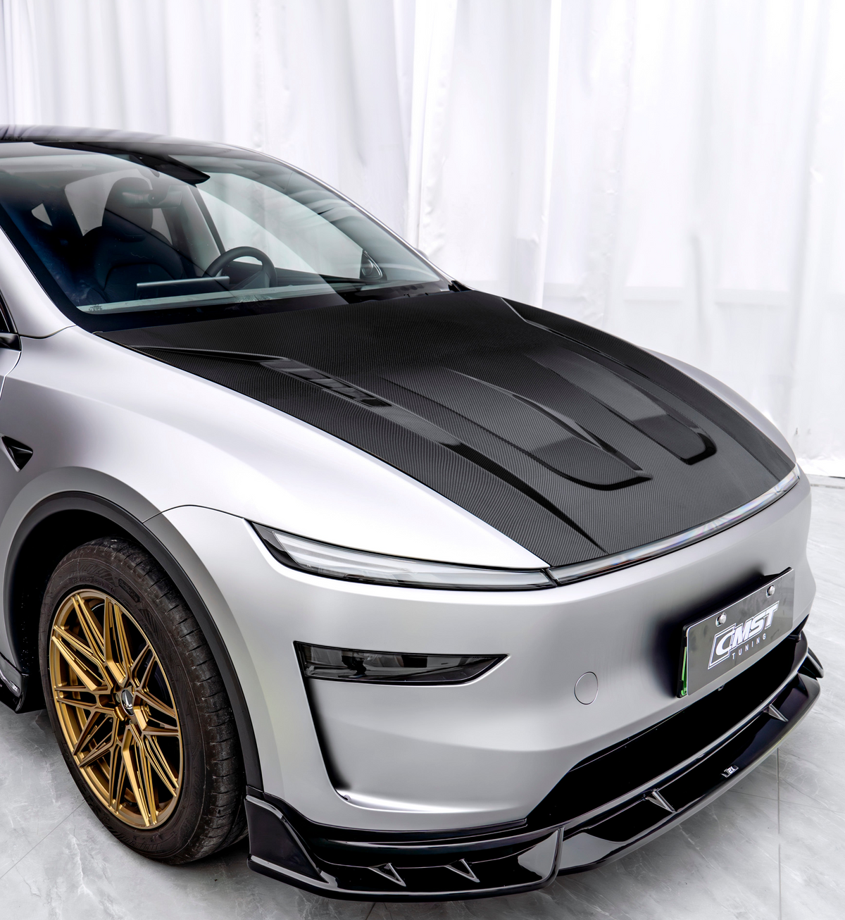 Tesla Model Y Juniper 2026-ON with Aftermarket Parts - Front Lip ABS from CMST Tuning