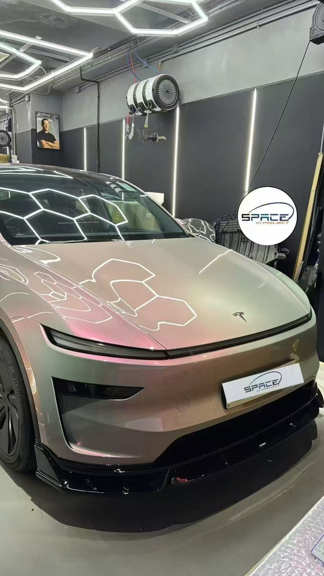 Tesla Model Y Juniper 2026-ON with Aftermarket Parts - Front Lip ABS from CMST Tuning