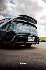 Tesla Model Y Juniper 2026-ON with Aftermarket Parts - V1 Rear Spoiler Carbon Fiber / FRP from CMST Tuning