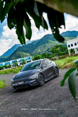 Tesla Model Y Juniper 2026-ON with Aftermarket Parts - V2 Side Skirts ABS from CMST Tuning