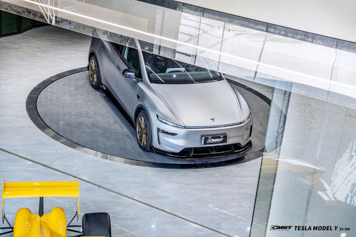 Tesla Model Y Juniper 2026-ON with Aftermarket Parts - V5 Side Skirts PP Polypropylene from CMST Tuning