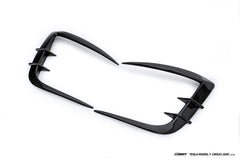 Tesla Model Y Juniper 2026-ON with Aftermarket Parts - Upper Valences Carbon Fiber / FRP from CMST Tuning