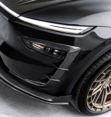 Tesla Model Y Juniper 2026-ON with Aftermarket Parts - Upper Valences Carbon Fiber / FRP from CMST Tuning