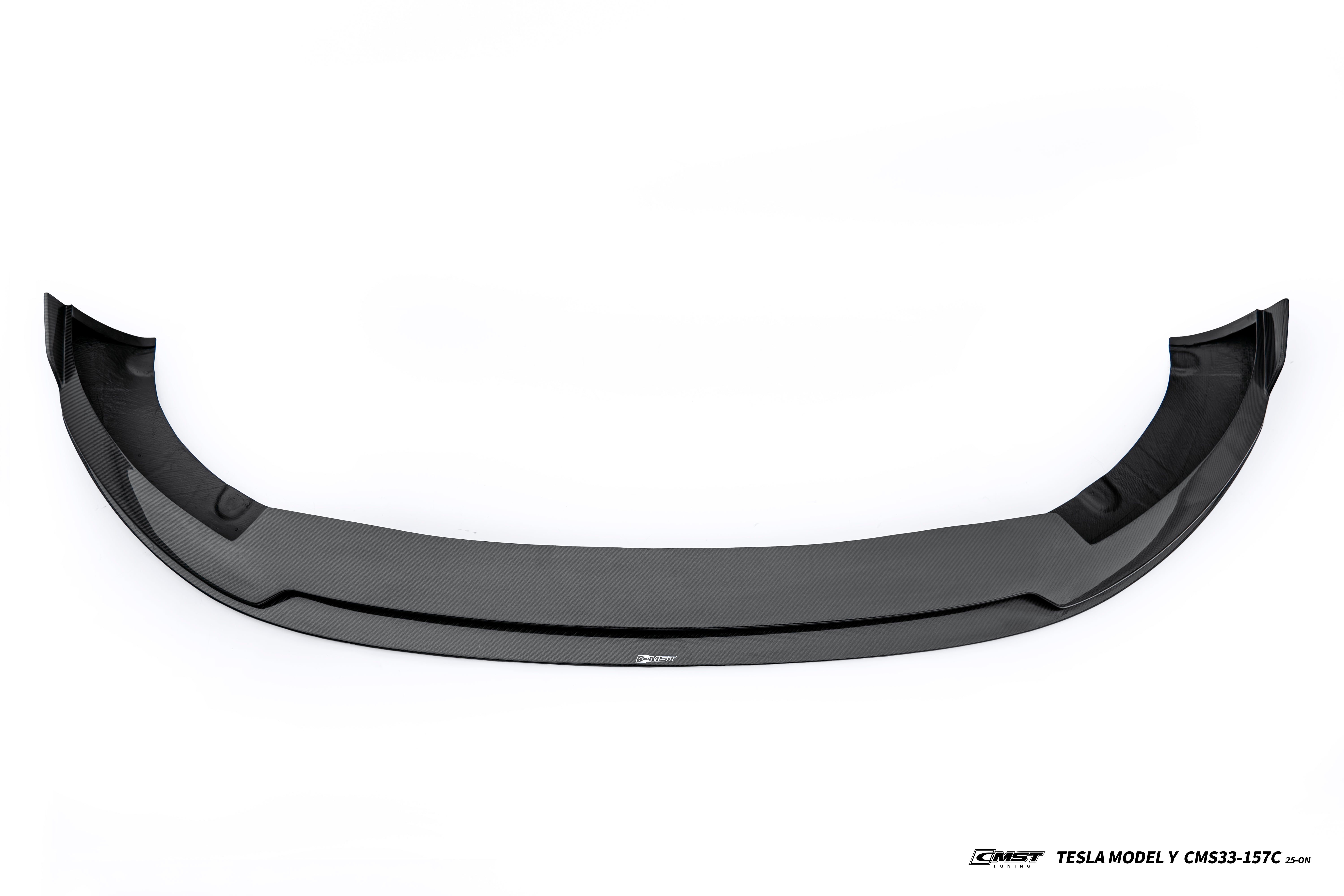 Tesla Model Y Juniper 2026-ON with Aftermarket Parts - V1 Front Lip Carbon Fiber / FRP from CMST Tuning
