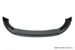 Tesla Model Y Juniper 2026-ON with Aftermarket Parts - V1 Front Lip Carbon Fiber / FRP from CMST Tuning