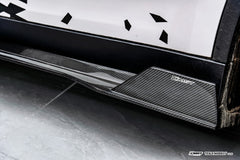 Tesla Model Y Juniper 2026-ON with Aftermarket Parts - V1 Side Skirts Carbon Fiber / FRP from CMST Tuning