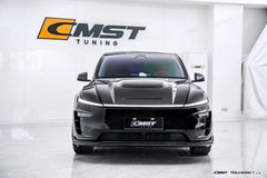 Tesla Model Y Juniper 2026-ON with Aftermarket Parts - V1 Front Lip Carbon Fiber / FRP from CMST Tuning